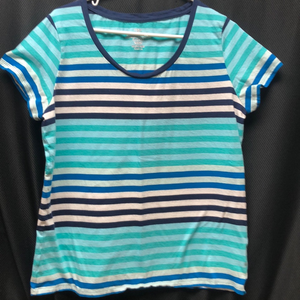 Faded Glory Blue & Green T